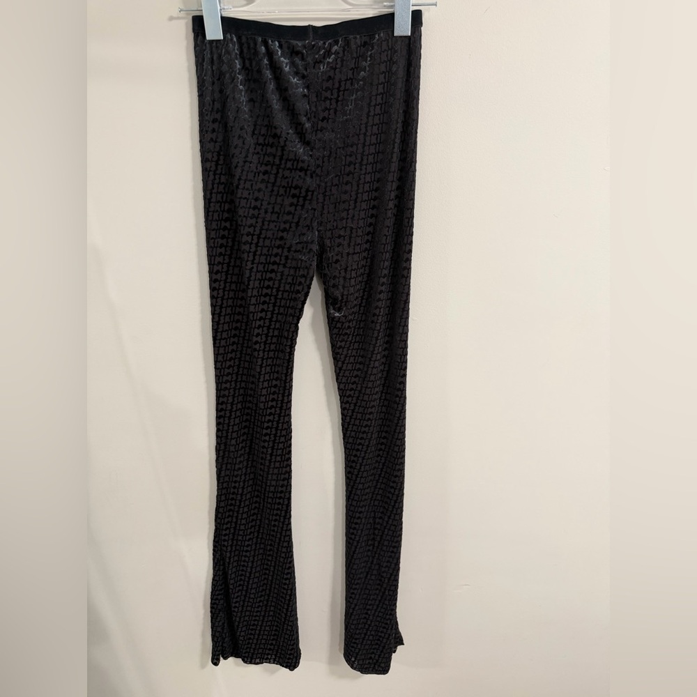 SKIMS Black and Sheer Patterned Pants - Picture 3 of 4